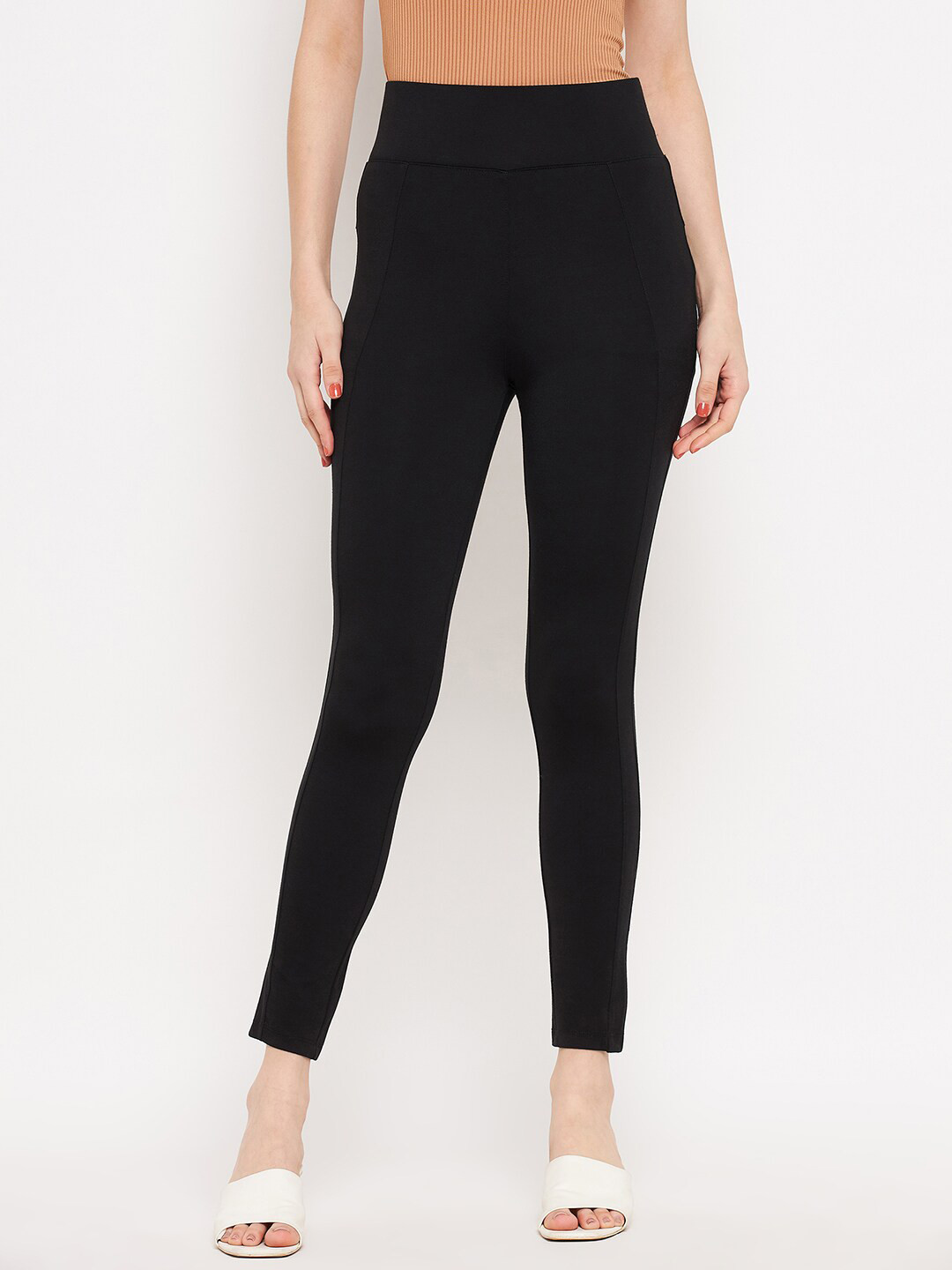 

Madame Women Woven Jeggings, Black
