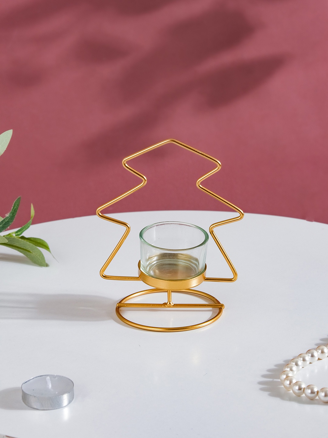 

Nestasia Christmas Tree Candle Holder, Gold