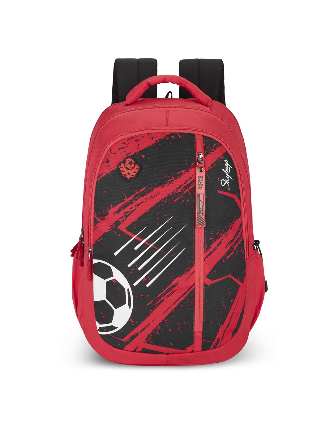 

Skybags Unisex Colourblocked Backpack, Red