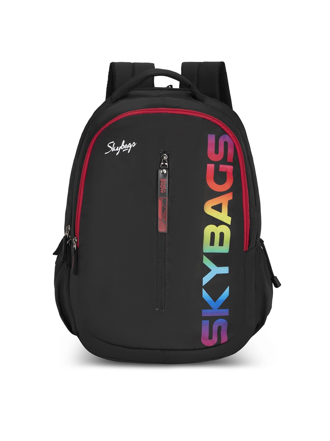

Skybags Unisex Typography Backpack, Black