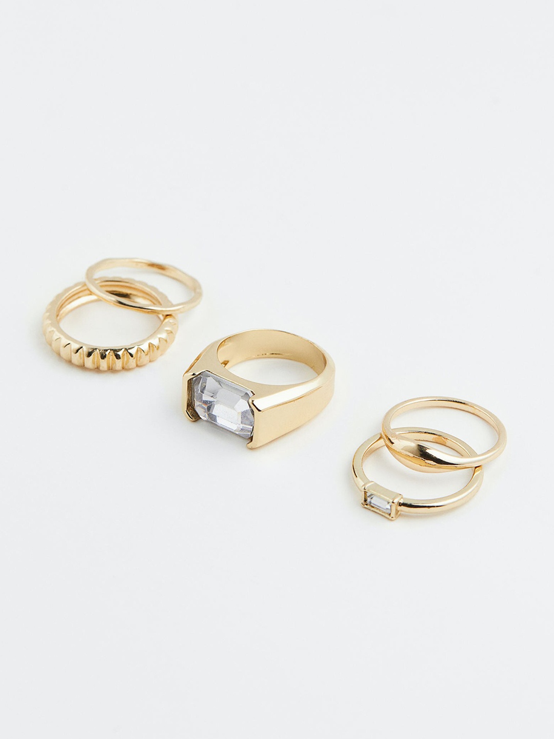 

H&M 5-Pack Rings, Gold