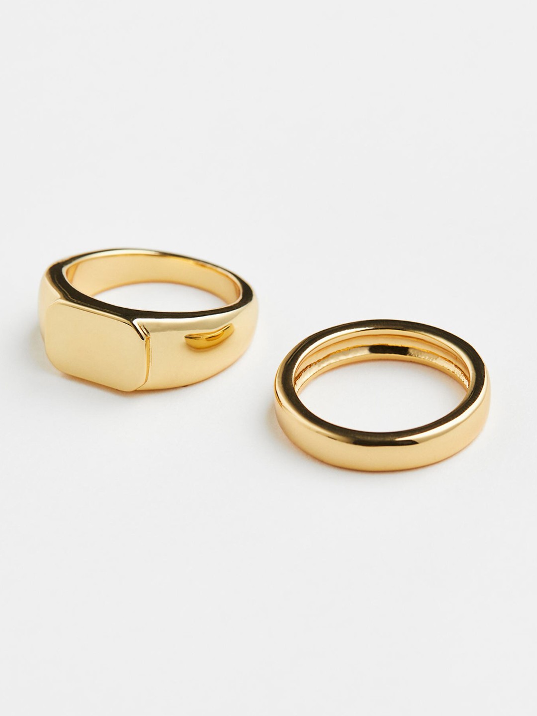 

H&M Woman 2-pack rings, Gold