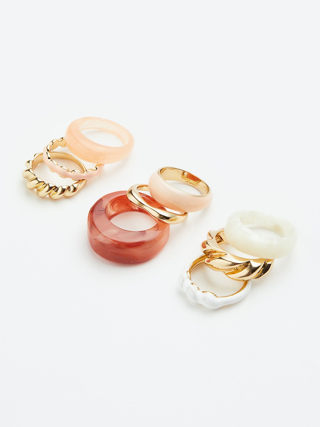 

H&M Women 9-Pack Finger Rings, Gold