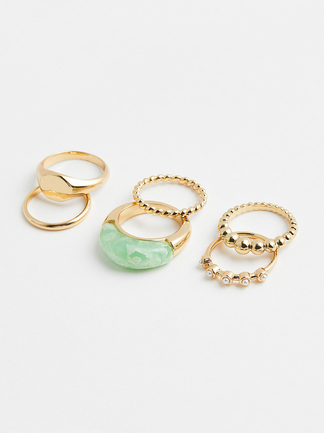 

H&M Women 6-Pack Rings, Gold