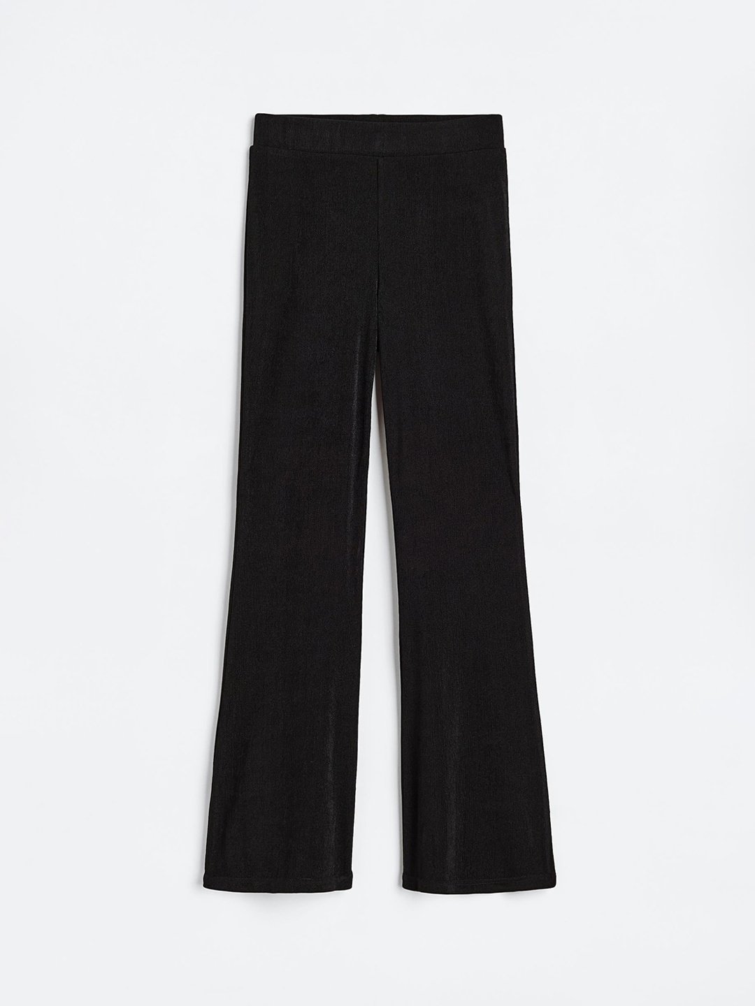 

H&M Girls Flared ribbed leggings, Black