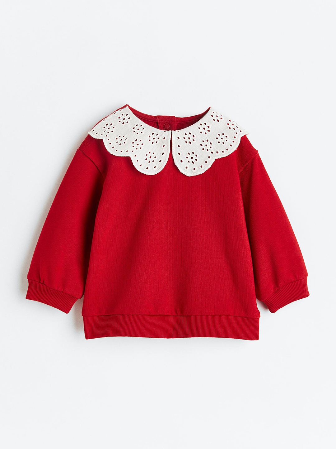 

H&M Girls Cotton Sweatshirt, Red