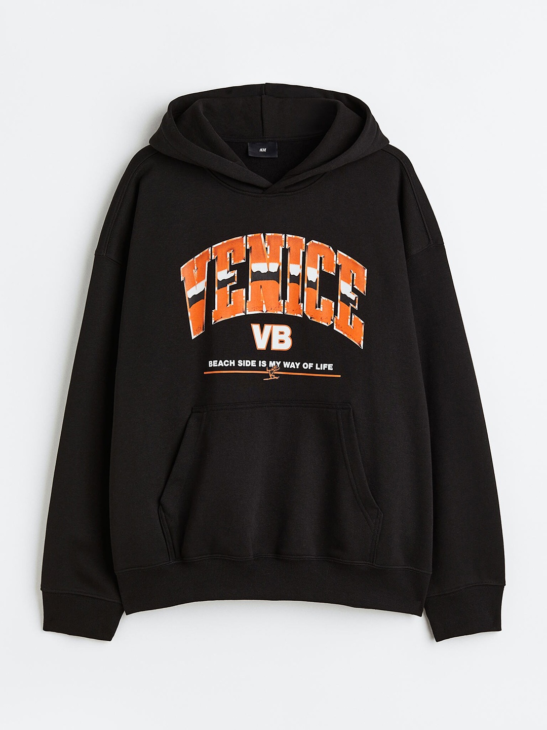 

H&M Men Oversized Fit Hoodie, Black