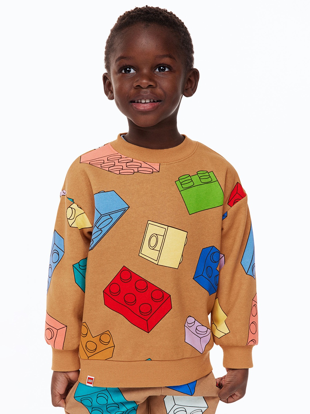 

H&M Boys Oversized Lego Printed Sweatshirt, Beige