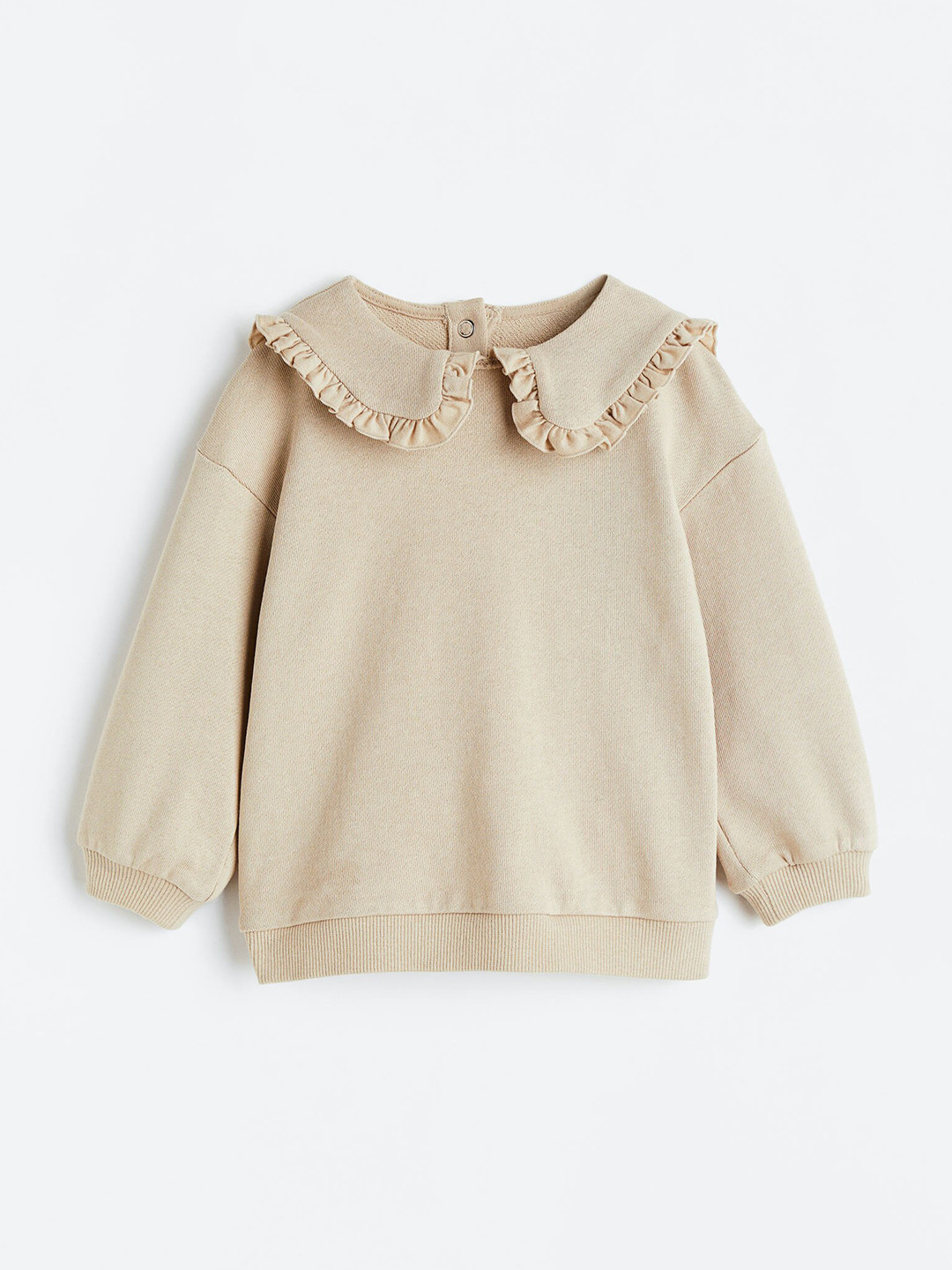

H&M Girls Cotton Sweatshirt, Beige
