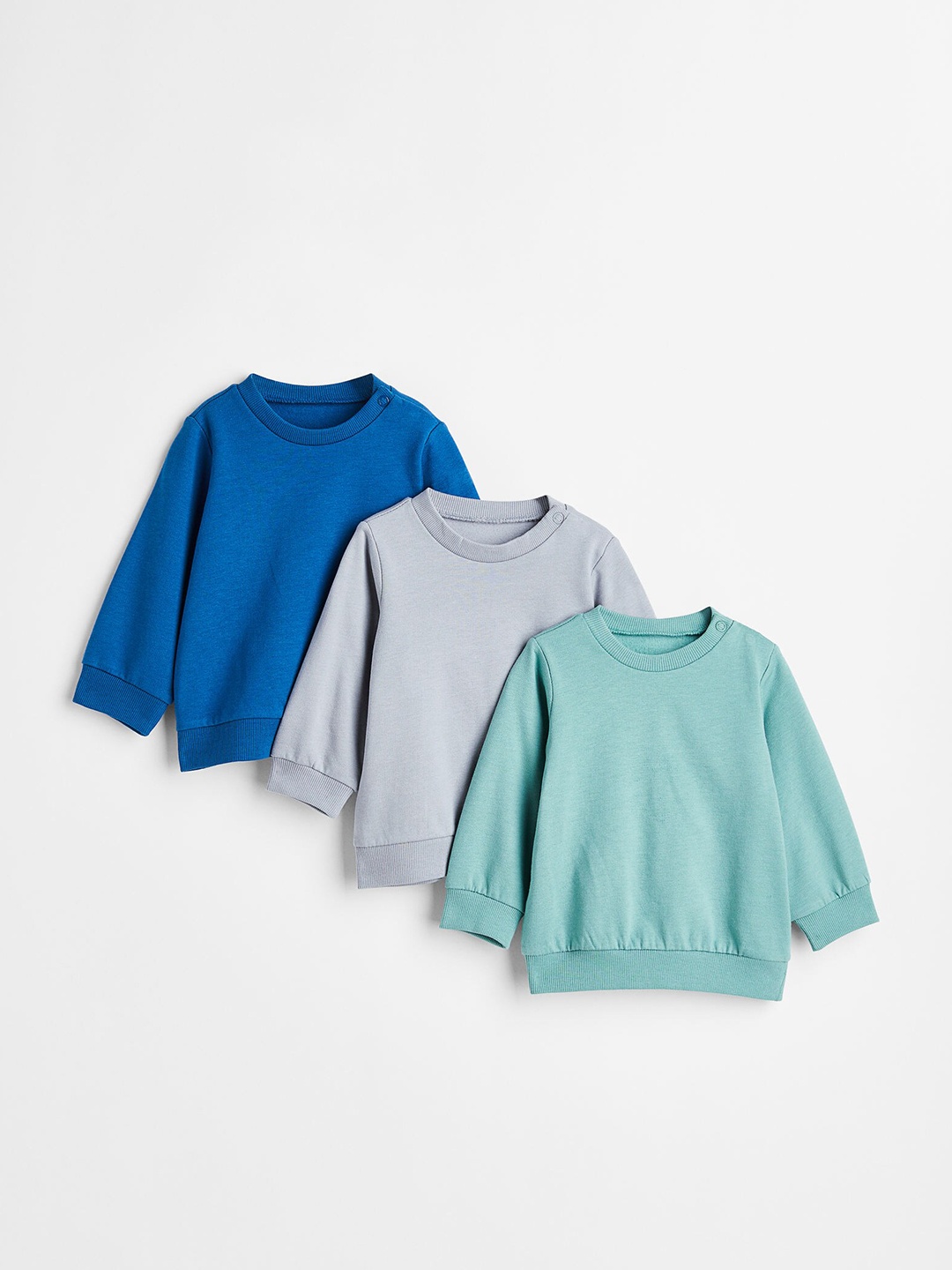 

H&M Boys 3-pack cotton sweatshirts, Blue