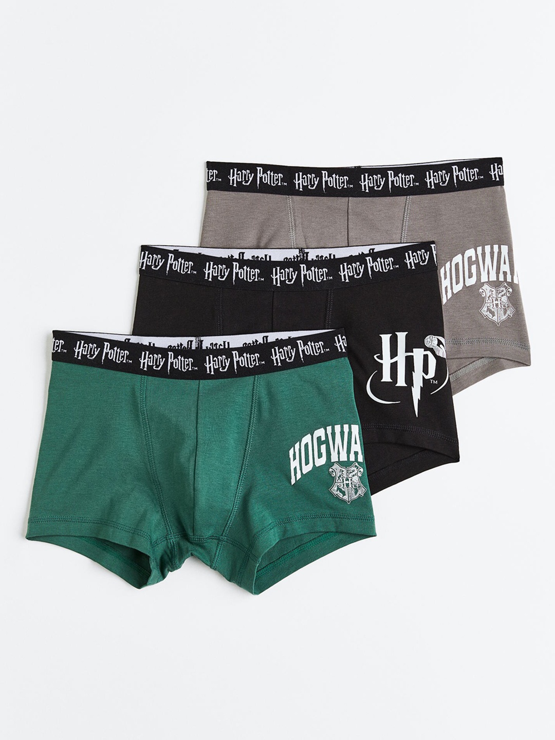 

H&M Boys 3-Pack Printed Boxer Shorts 1078111003, Black