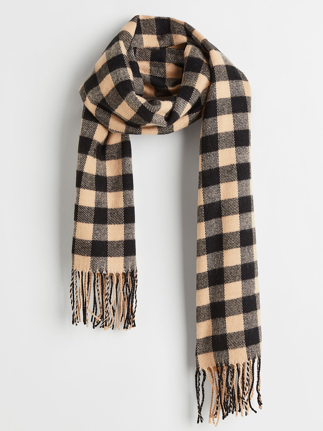

H&M Women Jacquard-weave scarf, Black