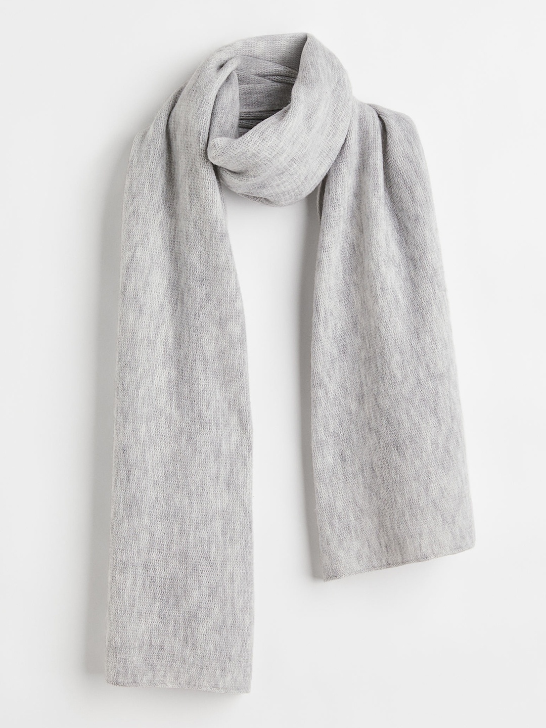 

H&M Women Fine-Knit Scarf, Grey
