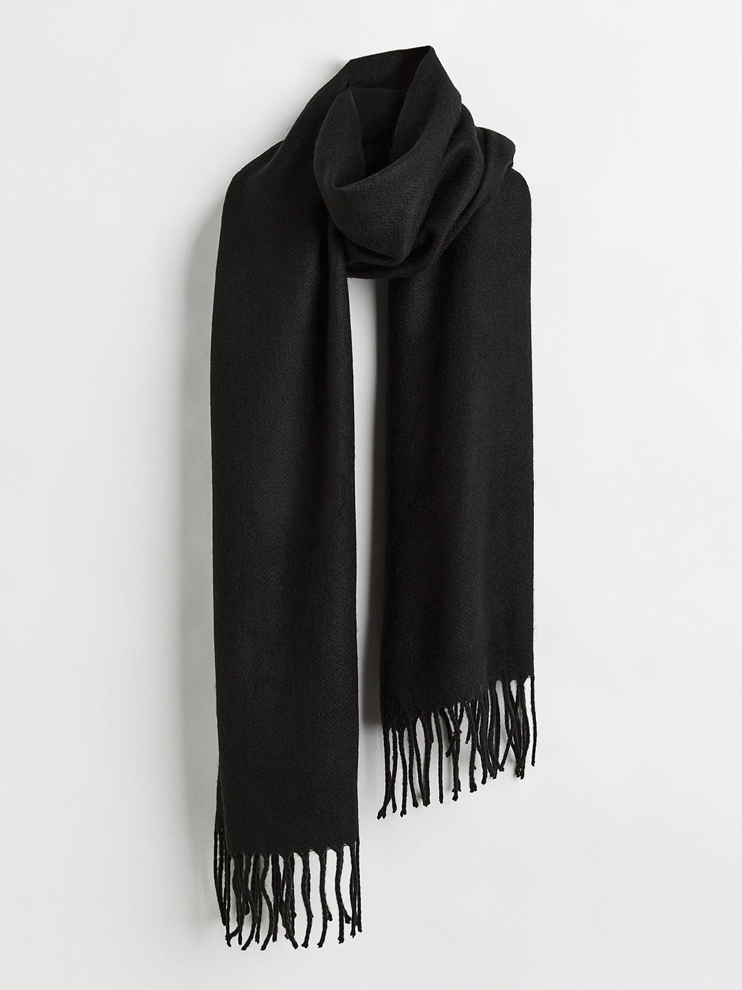 

H&M Women Woven Acrylic Scarves, Black