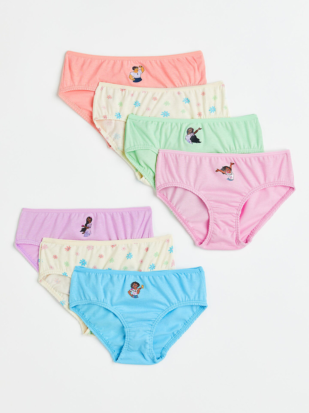 

H&M Girls 7-Pack Cotton Briefs 0686458129, Multi
