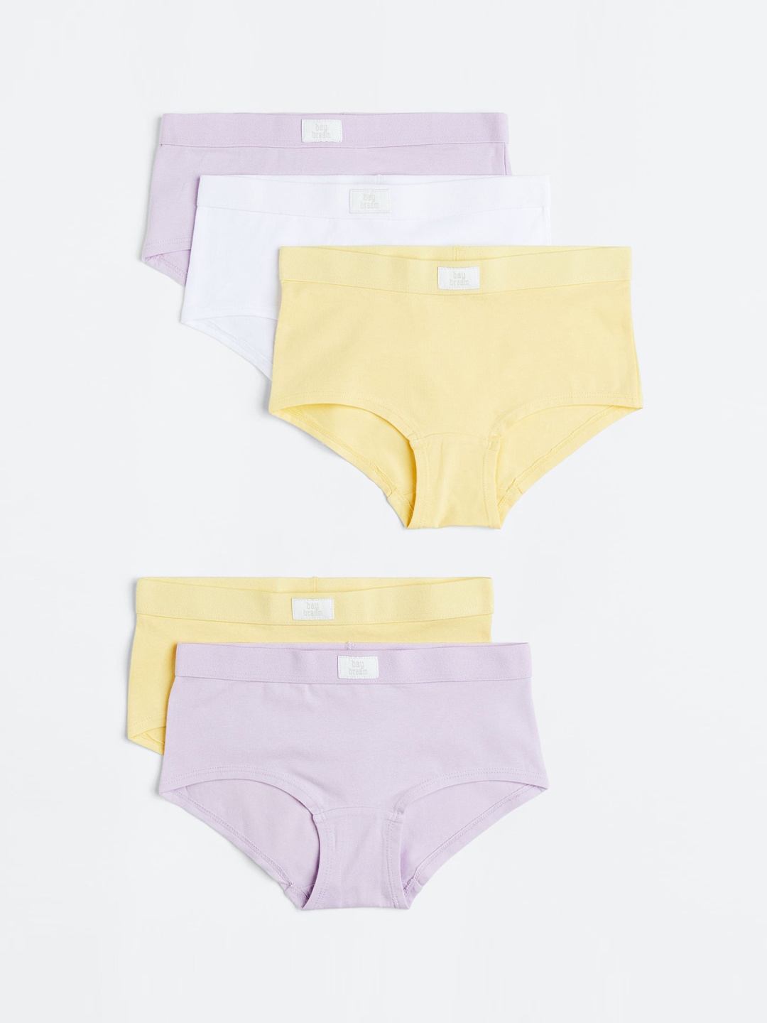 

H&M Girls 5-pack Cotton Hipster Briefs 0865840017, Purple