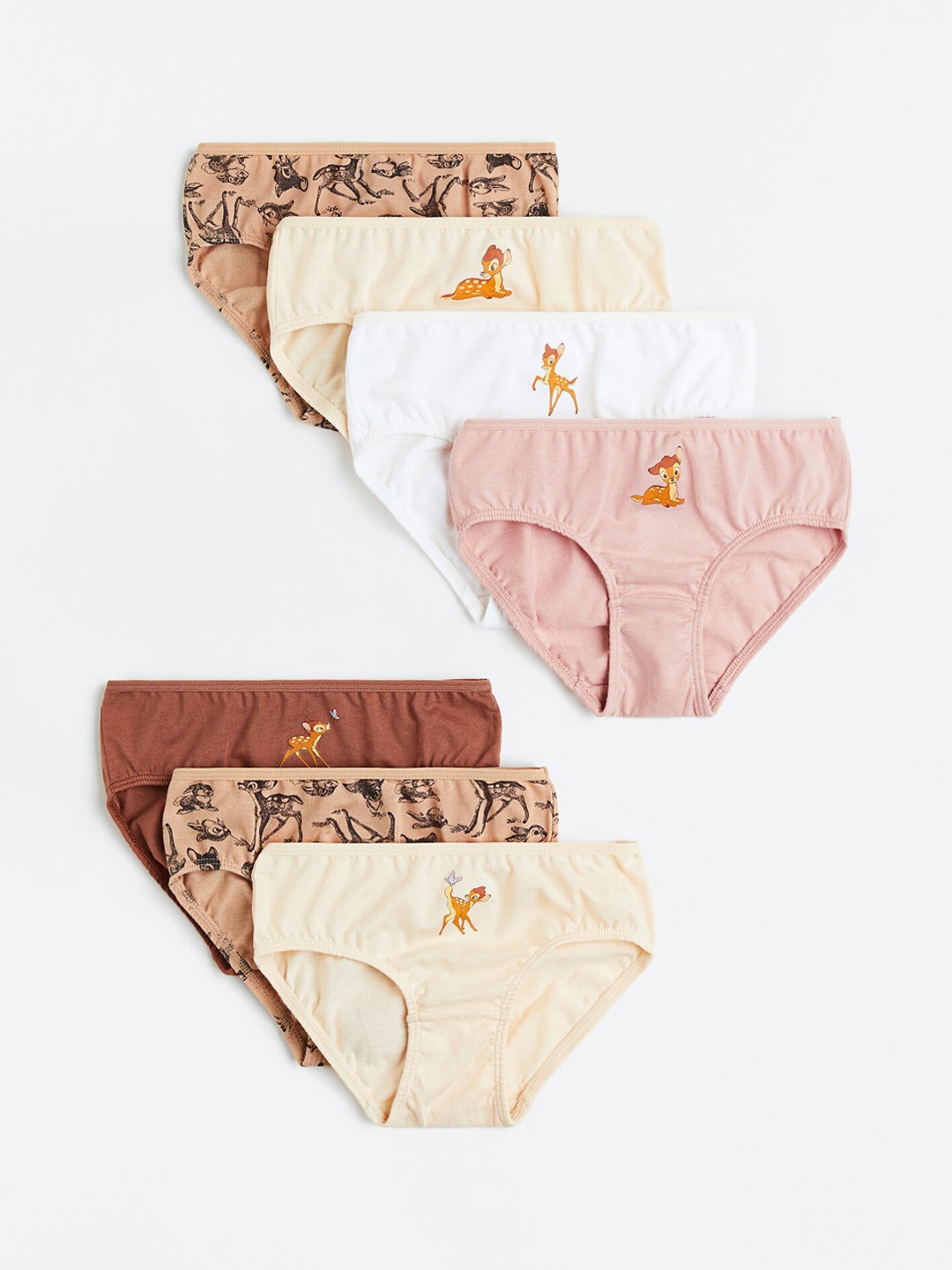 

H&M Girls 7-pack cotton briefs, Beige
