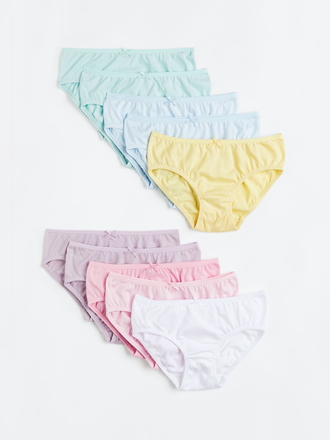 

H&M Girls 10-Pack Jersey Briefs 0709023025, Blue