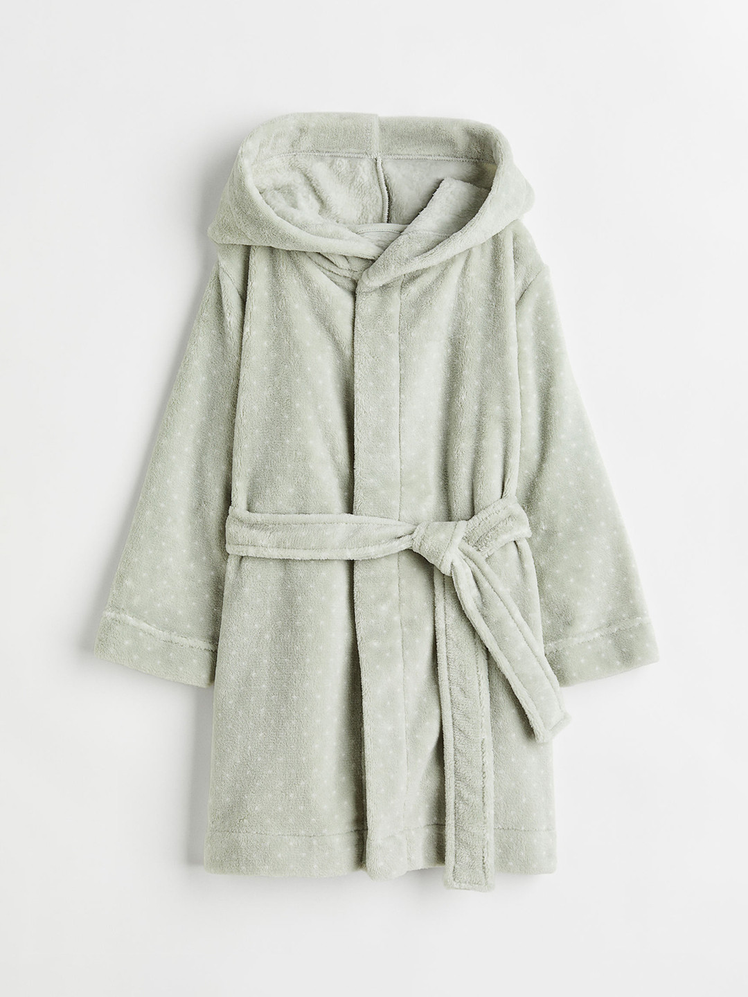 

H&M Girls Printed Fleece Dressing Gown, Green