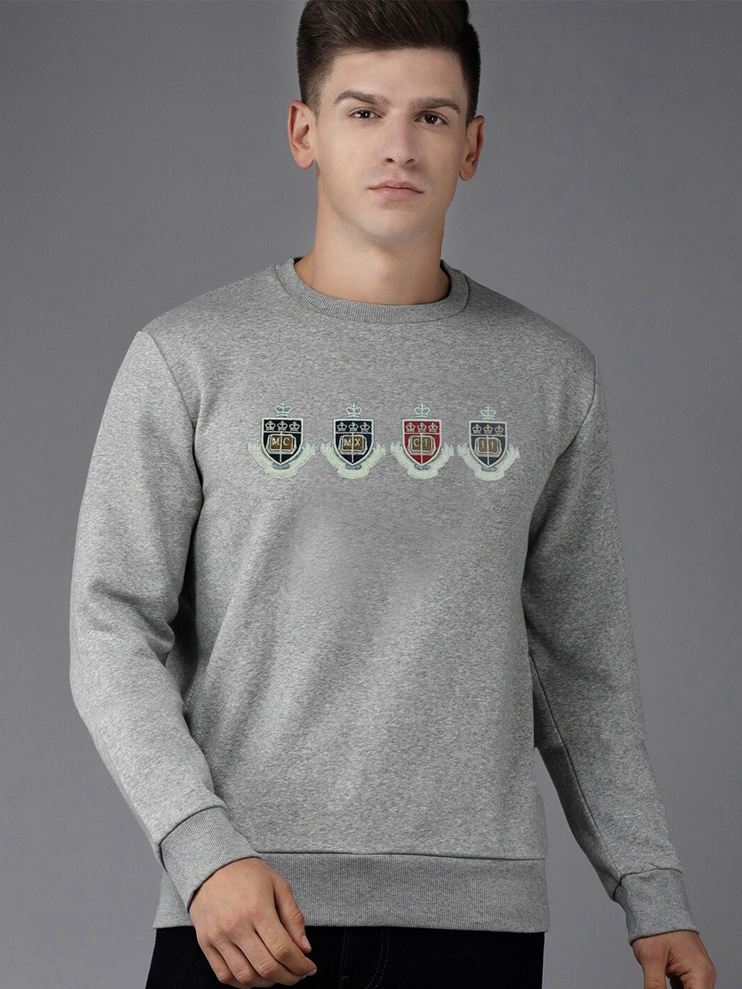 

HARBOR N BAY Graphic Printed Sweatshirt, Grey
