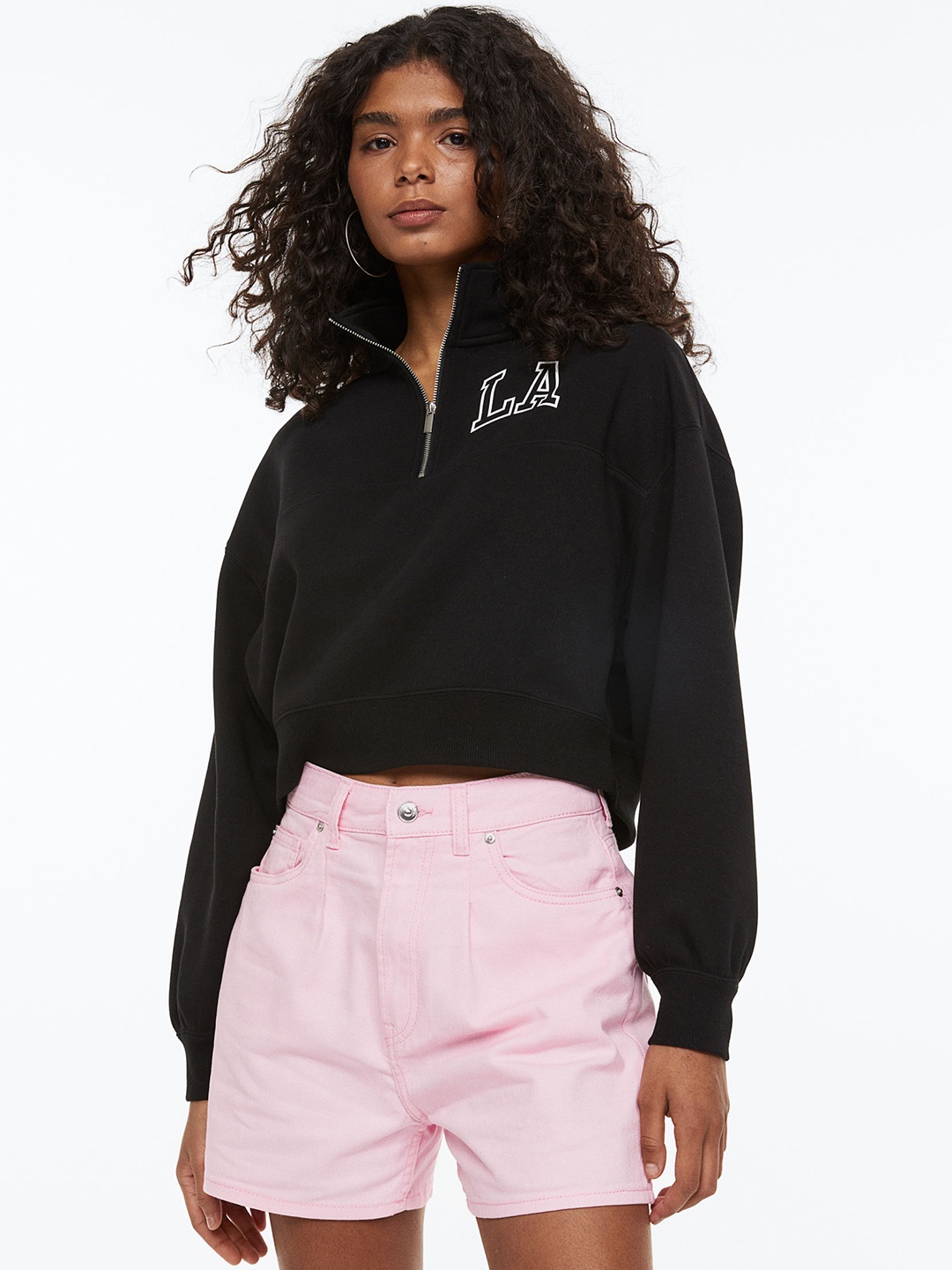 

H&M Woman Twill shorts, Pink