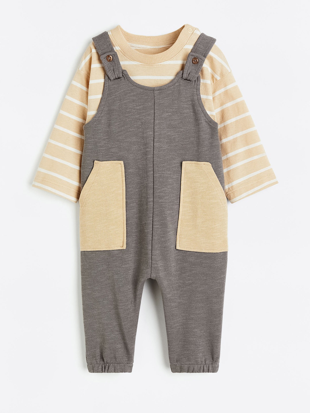 

H&M Boys 2-Piece Cotton Set, Grey