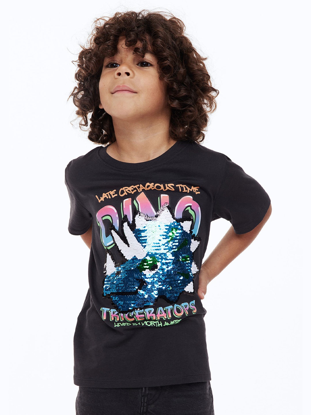 

H&M Boys Interactive-motif T-shirt, Black