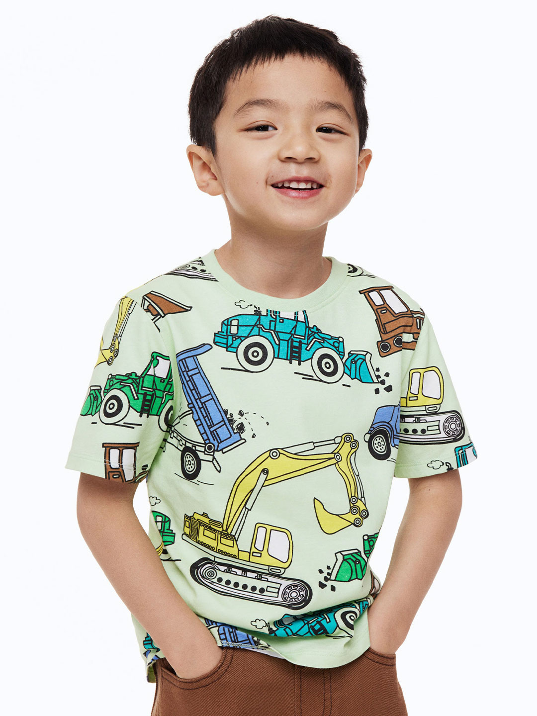 

H&M Boys Cotton T-shirt, Green