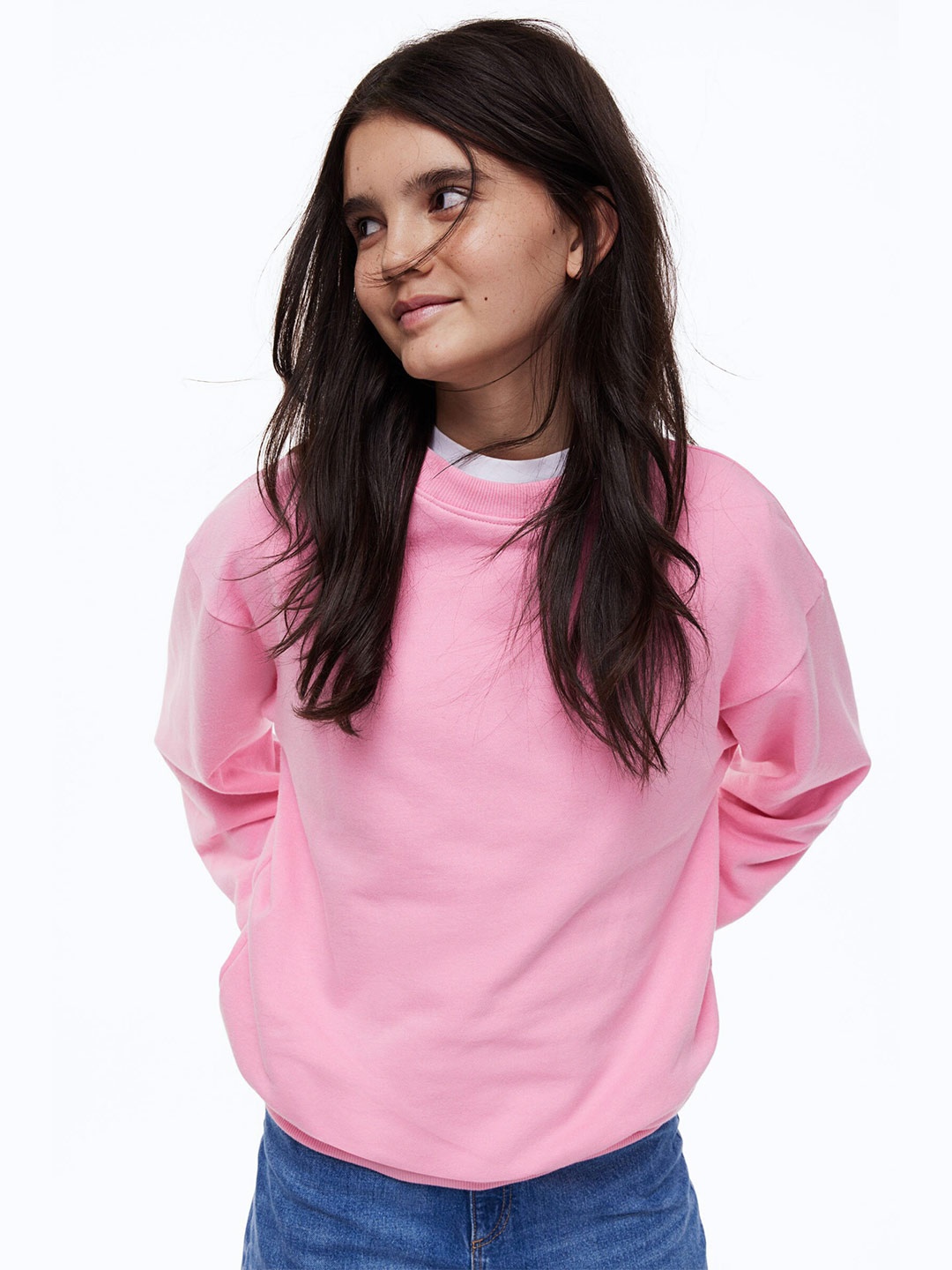 

H&M Girls Sweatshirt, Pink