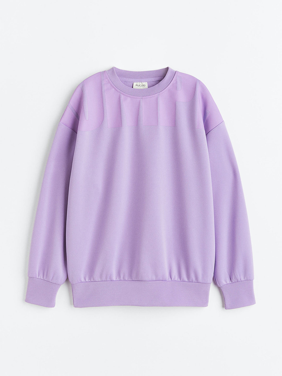 

H&M Girls Oversized Sports Sweatshirt in DryMove, Purple