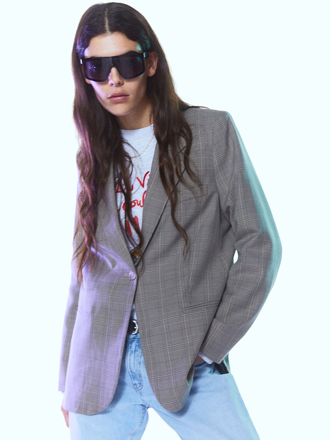 

H&M Women Single-Breasted Blazer, Beige