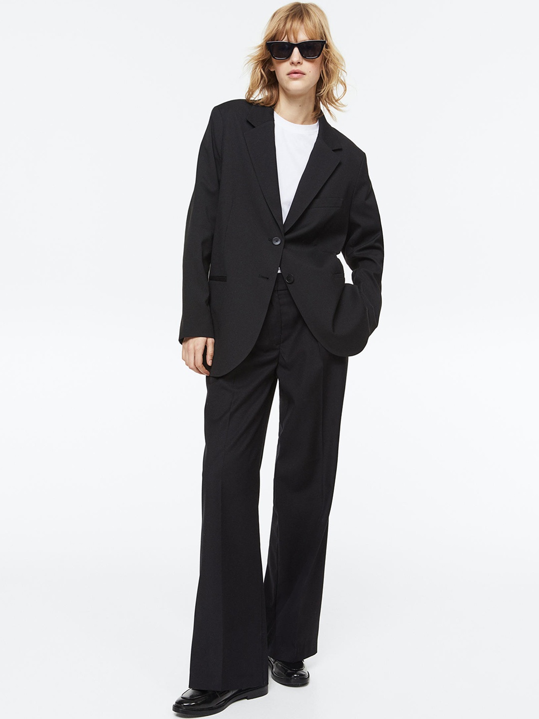 

H&M Women Tailored Trousers, Black