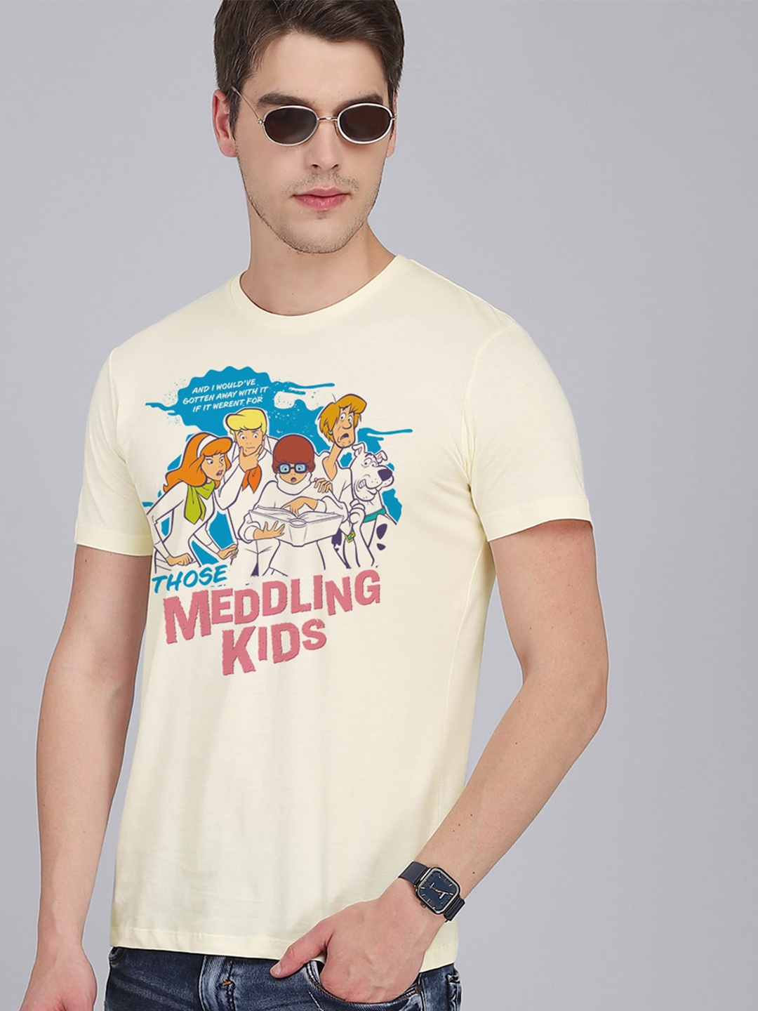 

Free Authority Scooby Doo Printed Cotton T-shirt, Off white