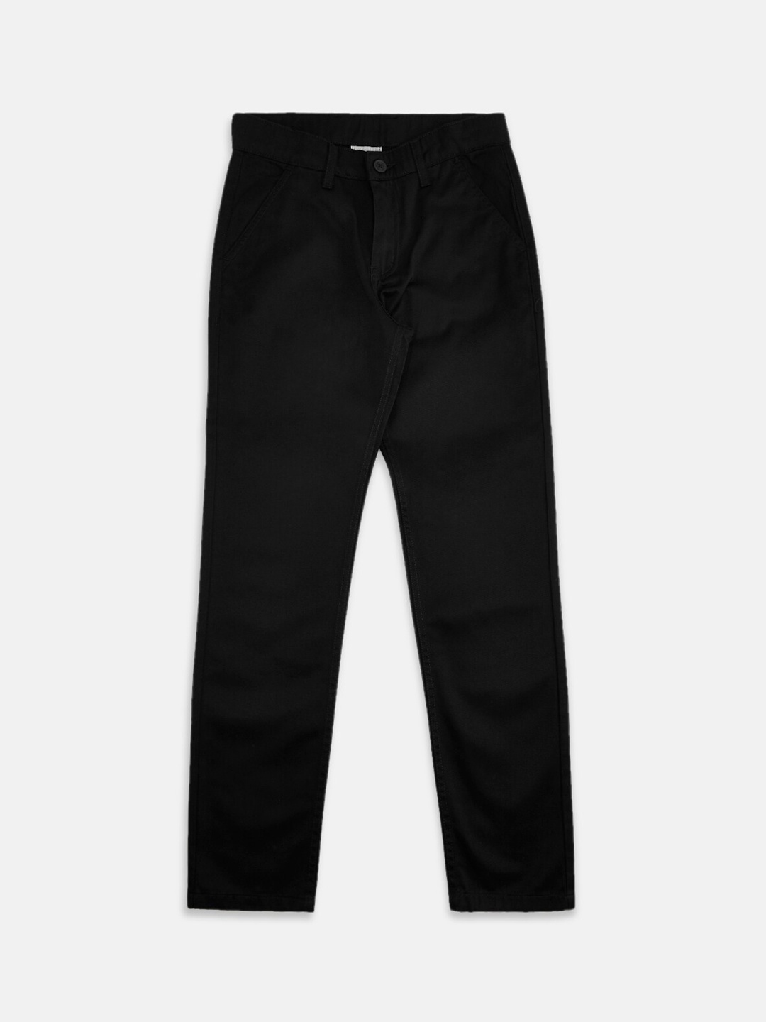 

Pantaloons Junior Boys Cotton Chinos Trousers, Black