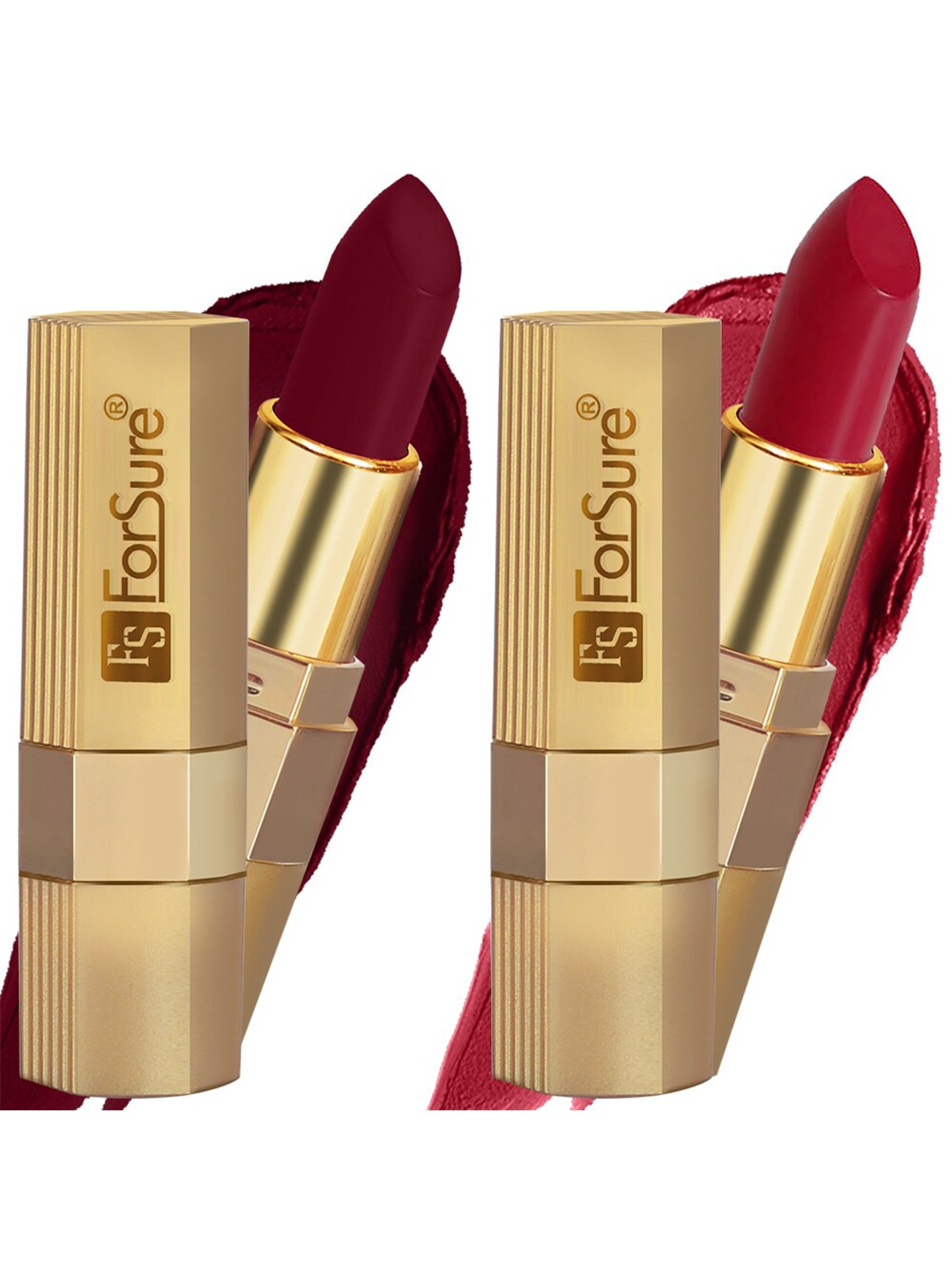 

ForSure Set Of 2 Xpression Long-Lasting Highly-Pigmented Creamy Matte Lipstick - 3.5g each, Magenta