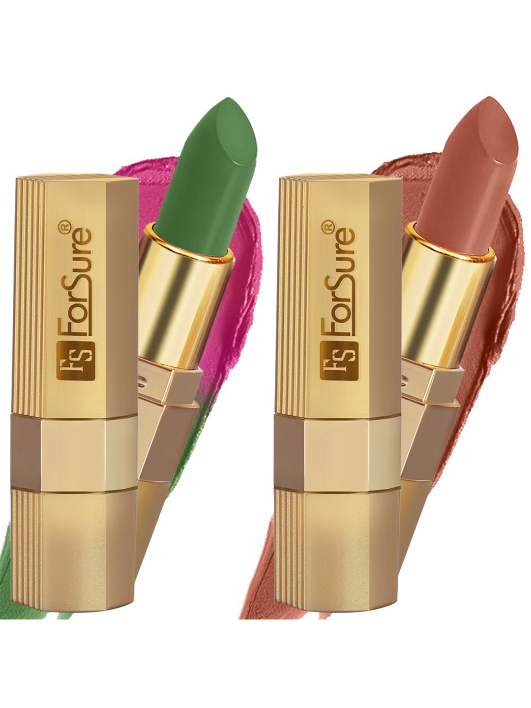 

ForSure Xpression Set Of 2 Long-Lasting & Highly Pigmented Creamy Textured Matte Lipstick - Nude 306 & Natural Pink 305