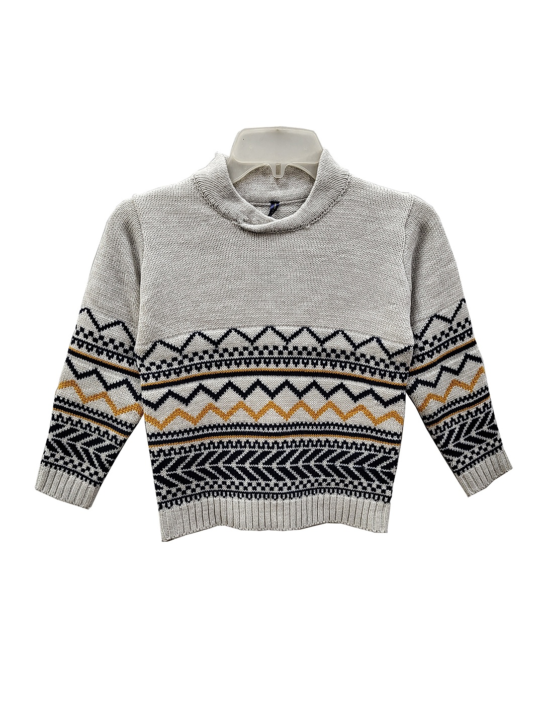

YK Boys Acrylic Pullover, Grey