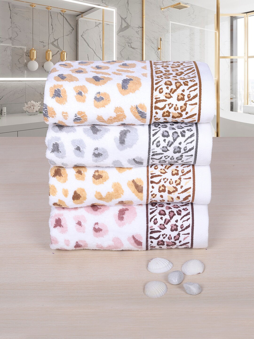 

RANGOLI Pure Cotton Hand Towels, Grey