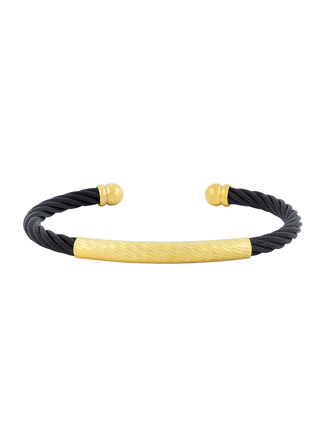 

ZIVOM Men Gold-Plated Kada Bracelet