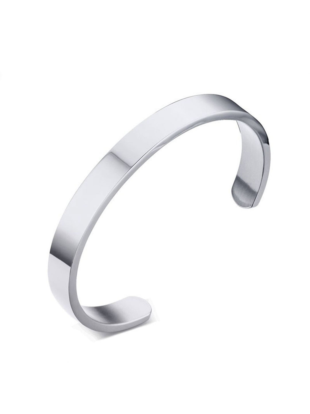 

ZIVOM Men Silver-Plated Kada Bracelet