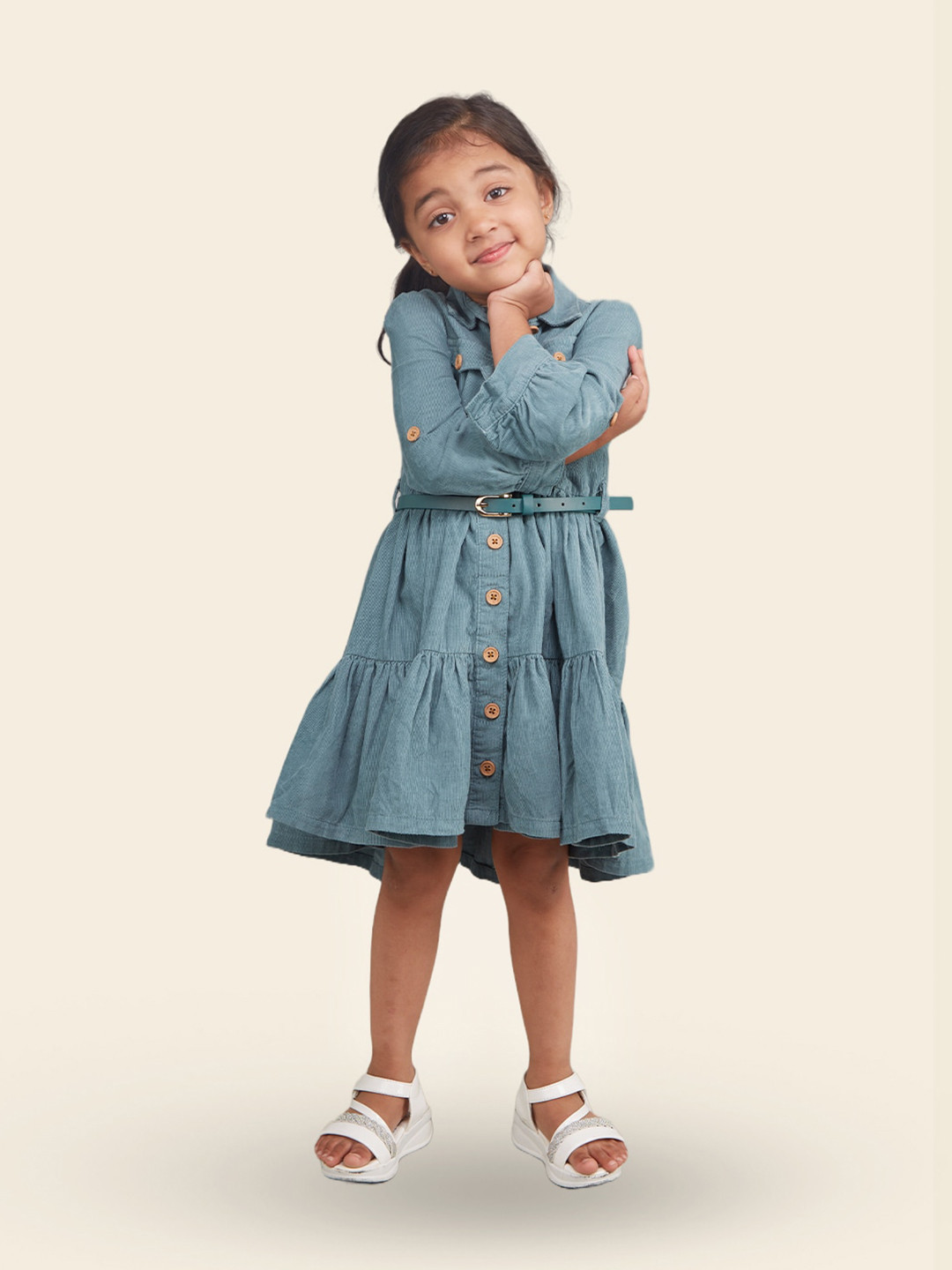 

Zalio Fit and Flare Cotton Dress, Teal
