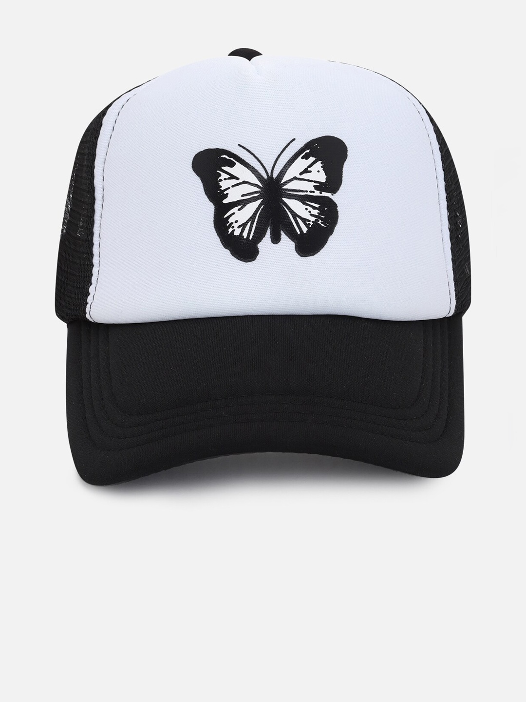 

FOREVER 21 Women Colourblocked Visor Cap, Black