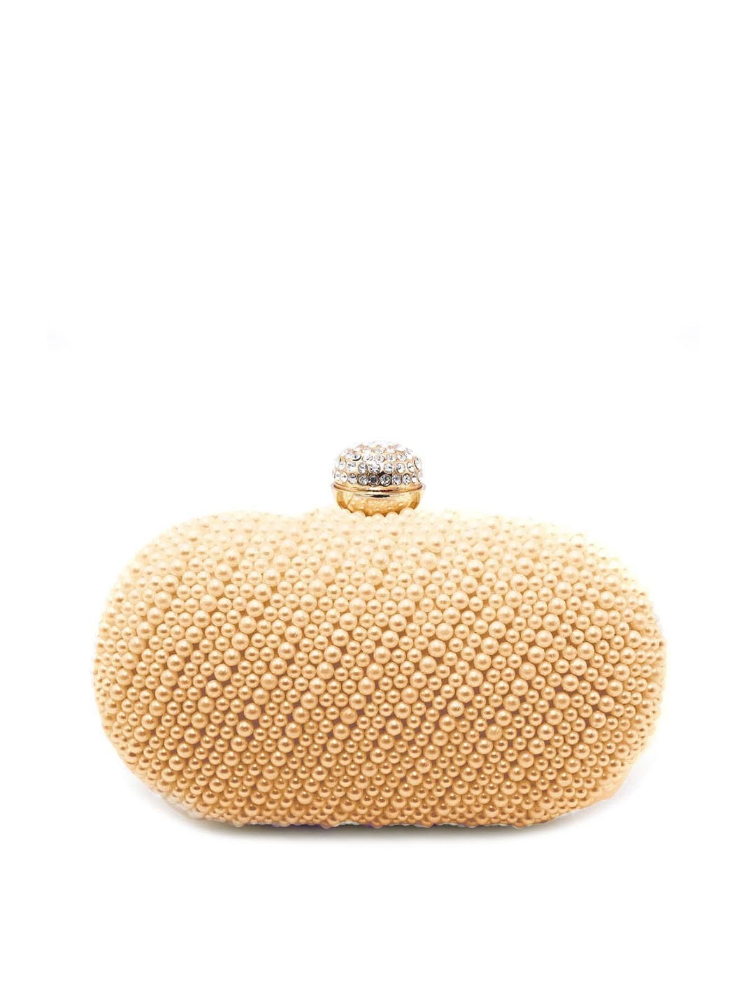 

ODETTE Textured Structured Shoulder Bag, Peach