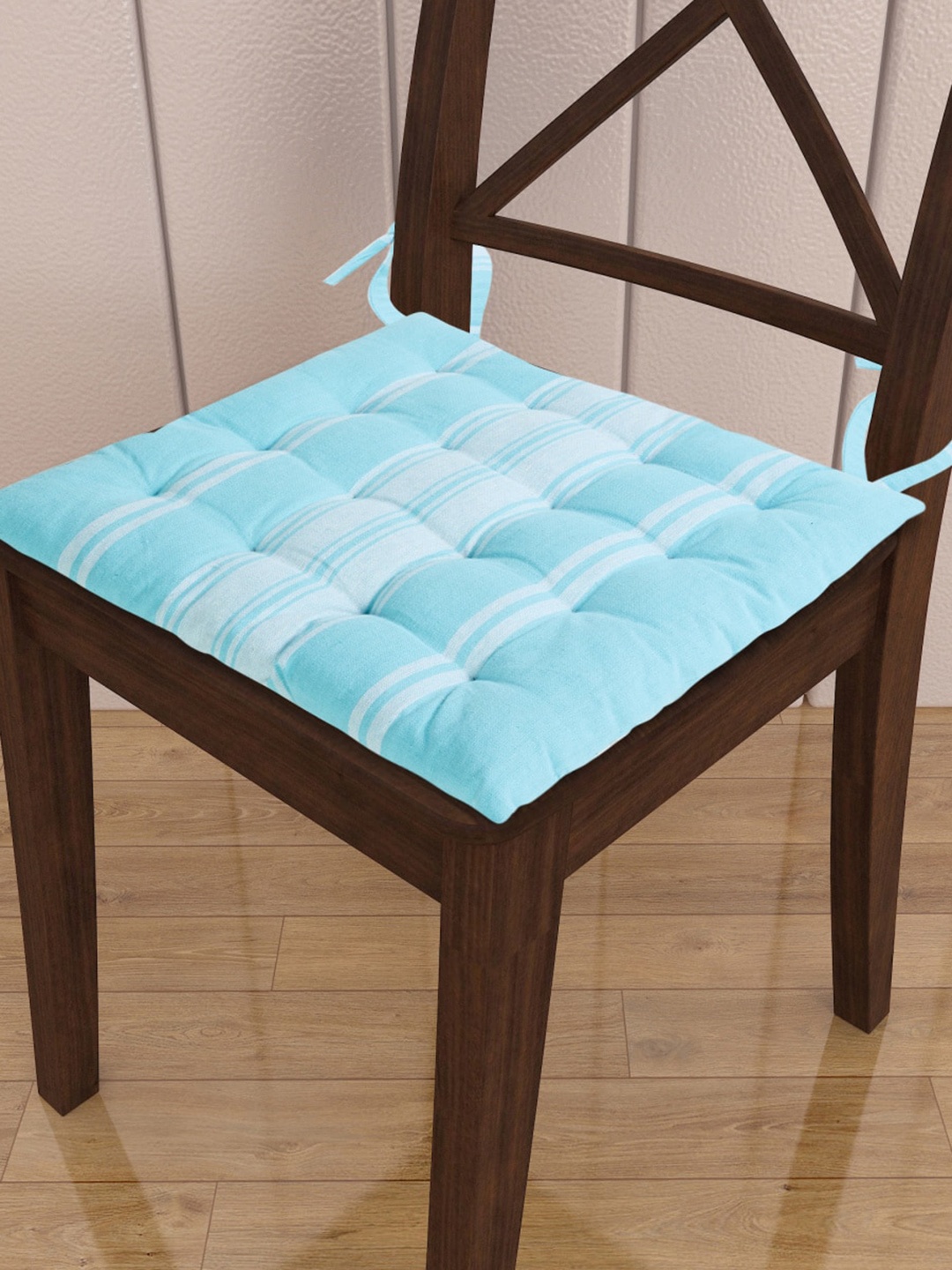 

Home Centre Blue Striped Square Chair Cushion
