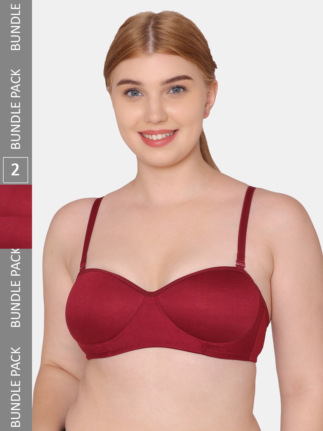 

KOMLI Maroon Bra Lightly Padded