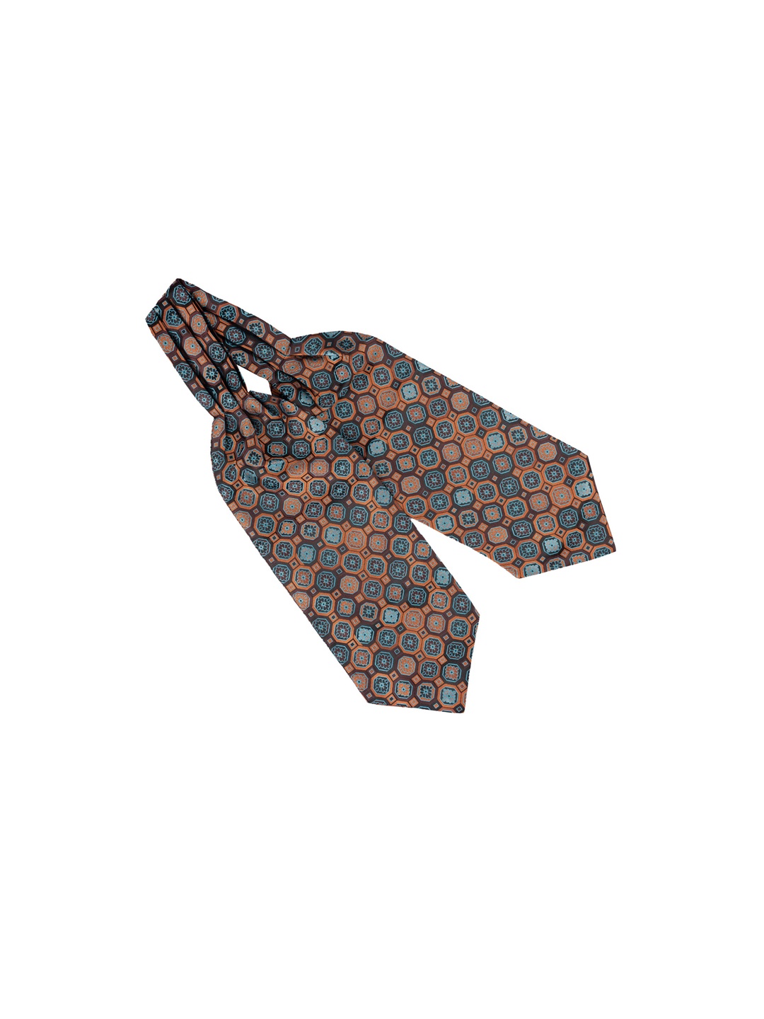 

The Tie Hub Men Printed Cravat, Black