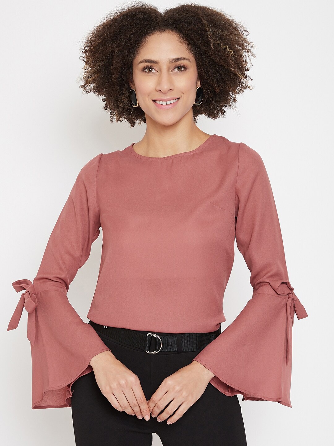 

La Zoire Georgette Top, Brown