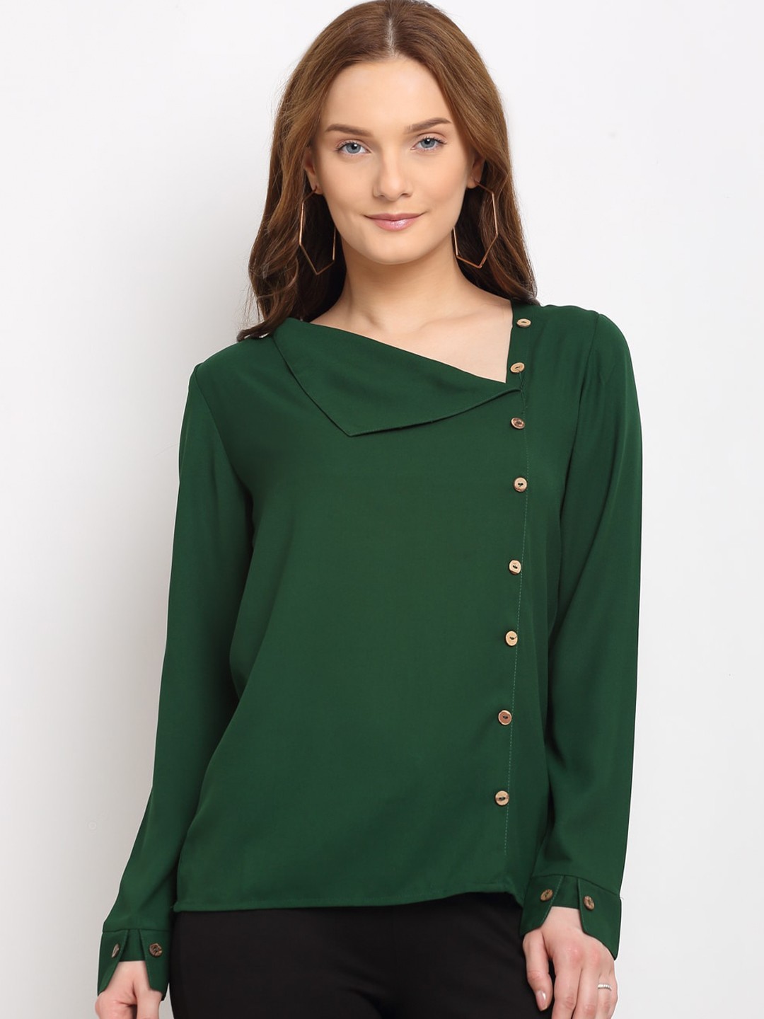 

La Zoire V-Neck Top, Green