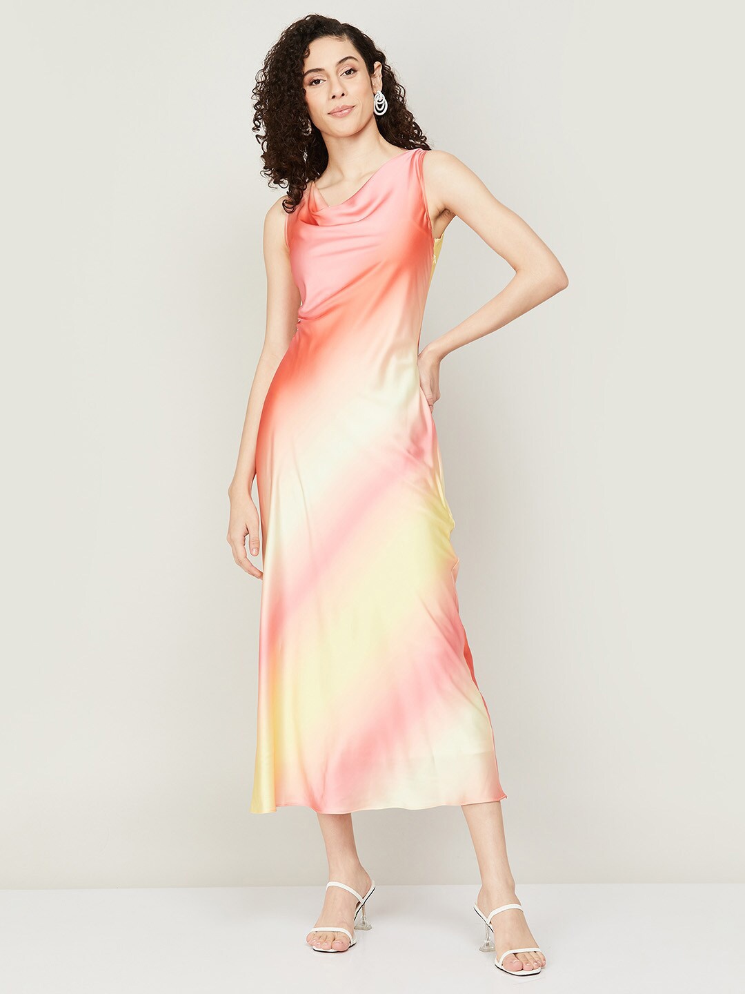 

CODE by Lifestyle Pink Tie and Dye Dyed Maxi Maxi Dress