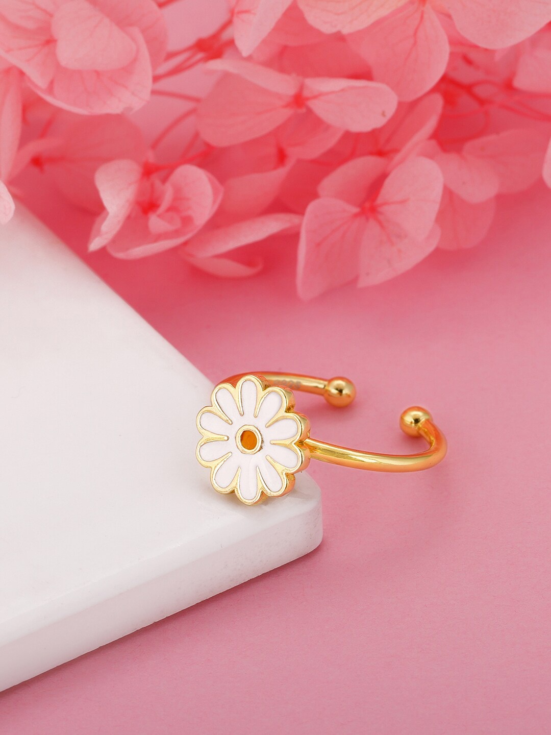 

GIVA Gold-Plated Daisy Spin Ring